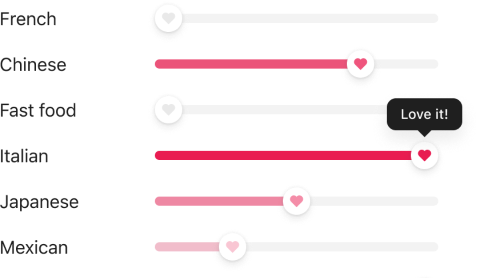 Overlook app preferences sliders